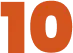 The image features a large orange number 10 on a transparent background, symbolizing the top strategies on how to deal with cyberbullying.