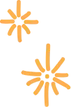 Two stylized, orange sun-like shapes with multiple rays extend outward on a black background, creating a starburst effect. Just as these rays pierce the darkness, knowledge about how to deal with cyberbullying can guide individuals through challenging times.