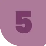 The image features the number 5 in bold, dark purple against a light purple background, subtly illustrating the effects of porn addiction on mental focus and well-being.